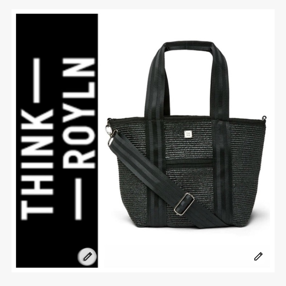 NWT Think Royln Black Tote Bag - Picture 2 of 16